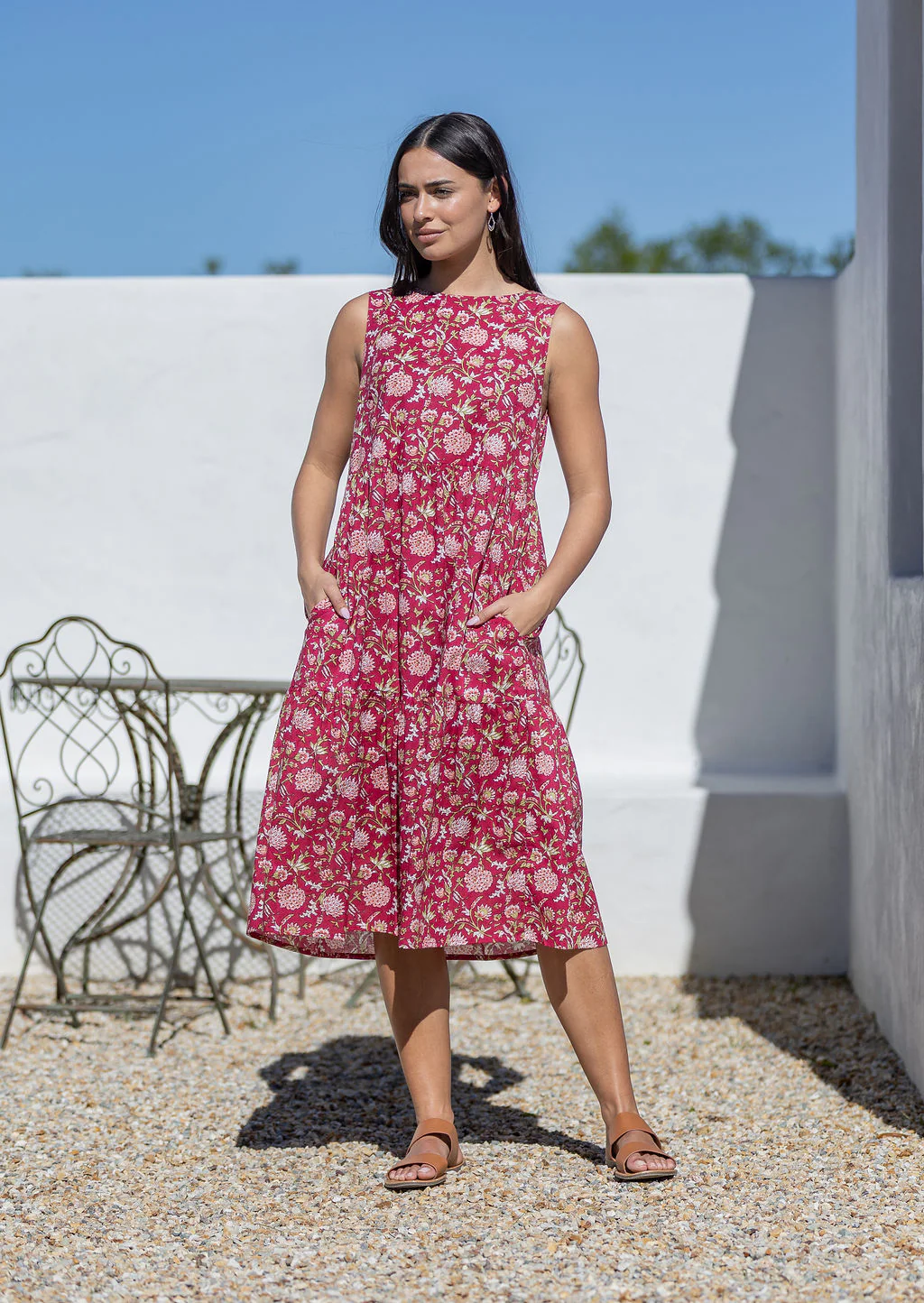 Tully Dress Cranberry - Ysert