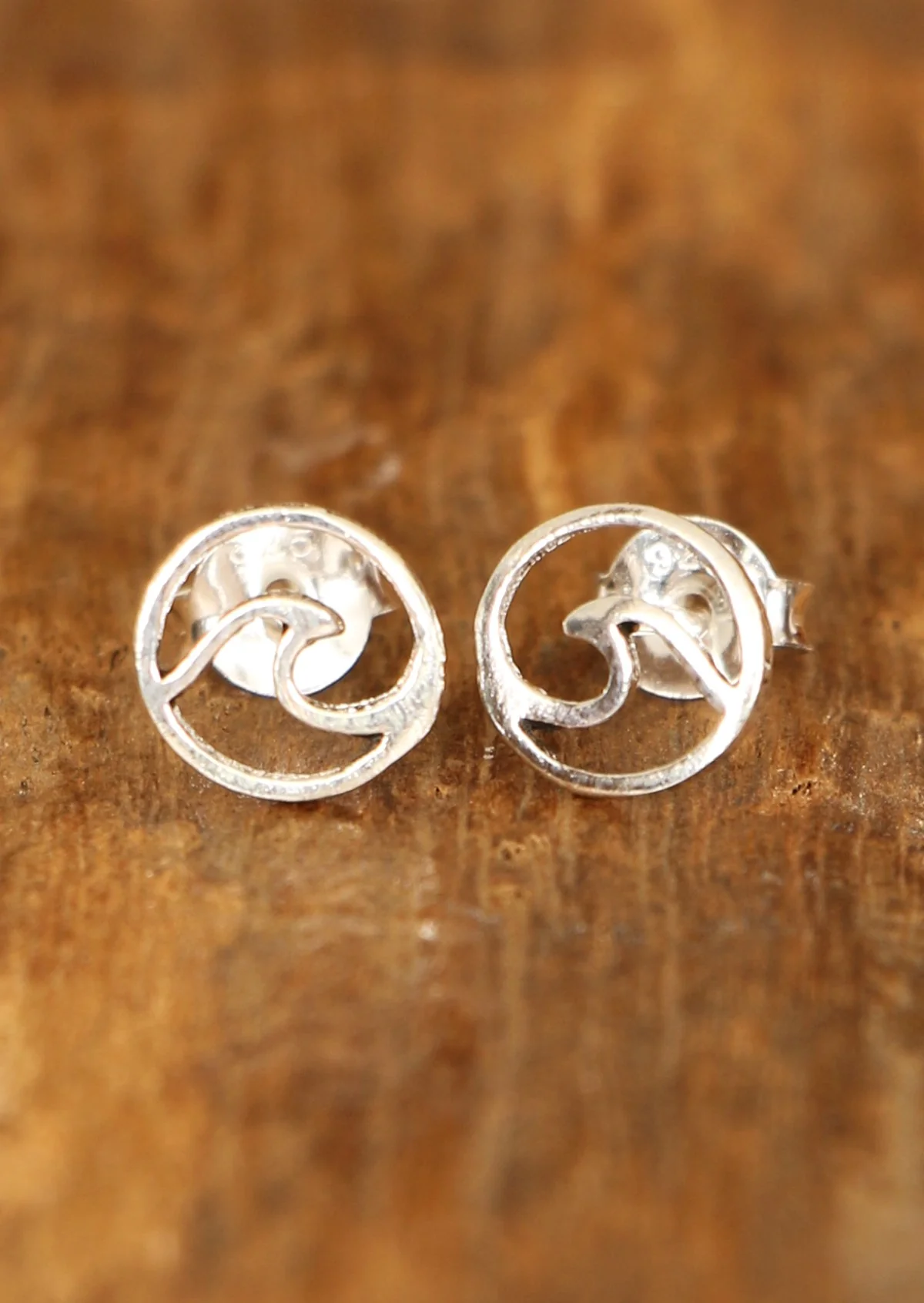 Wave Silver Studs - Ysert