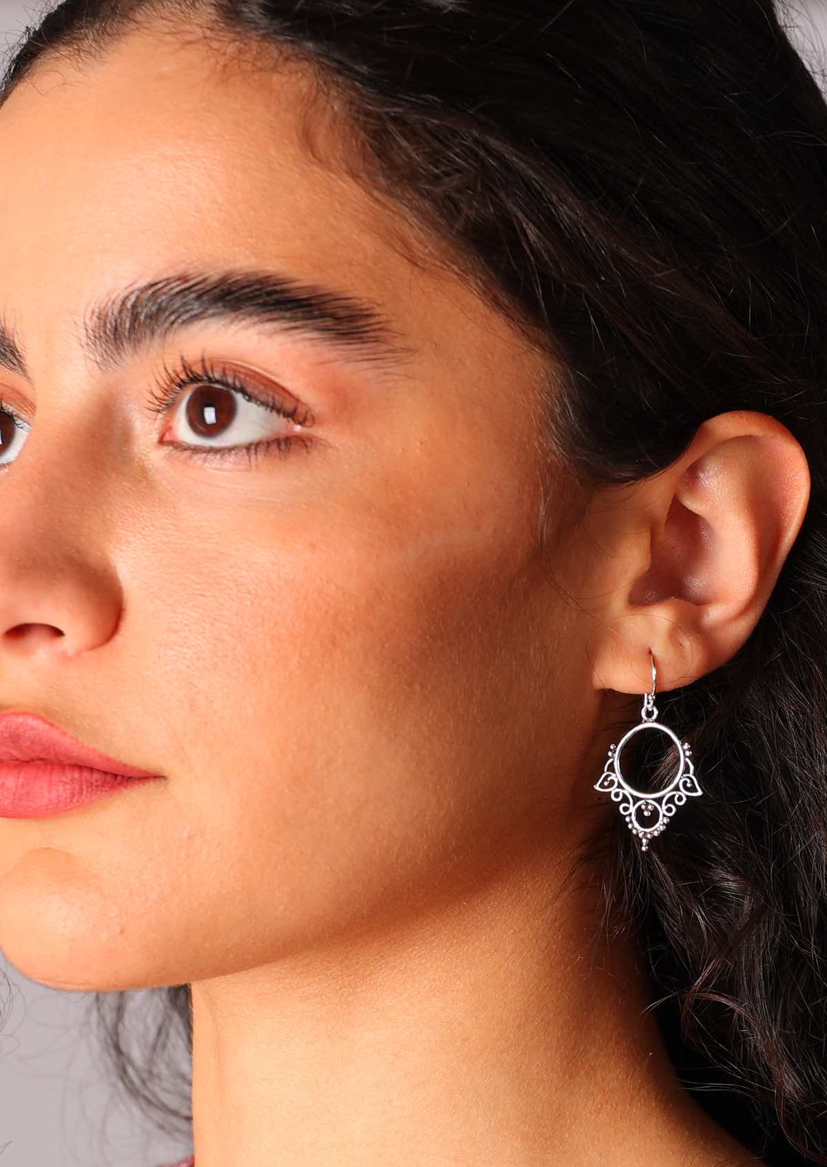 Boho Harmony Silver Earrings - Ysert
