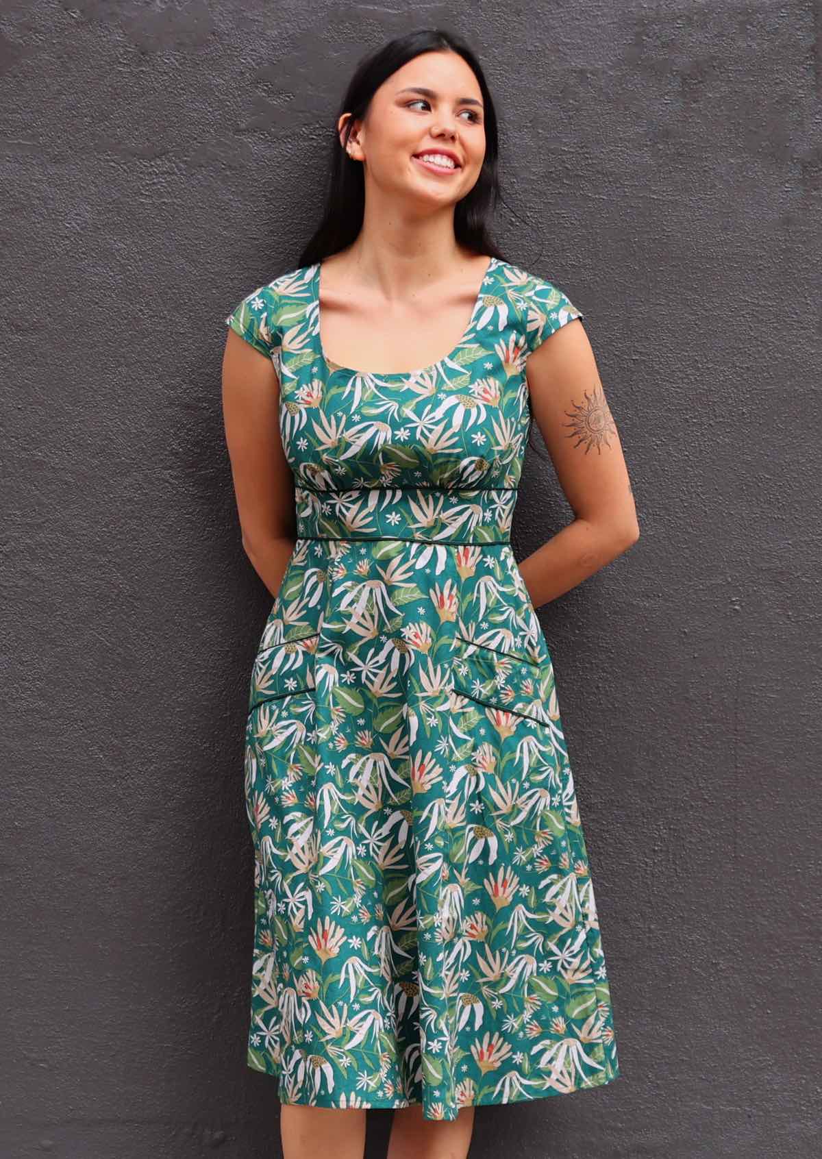 Scarlett Dress Flannel Flower - Ysert