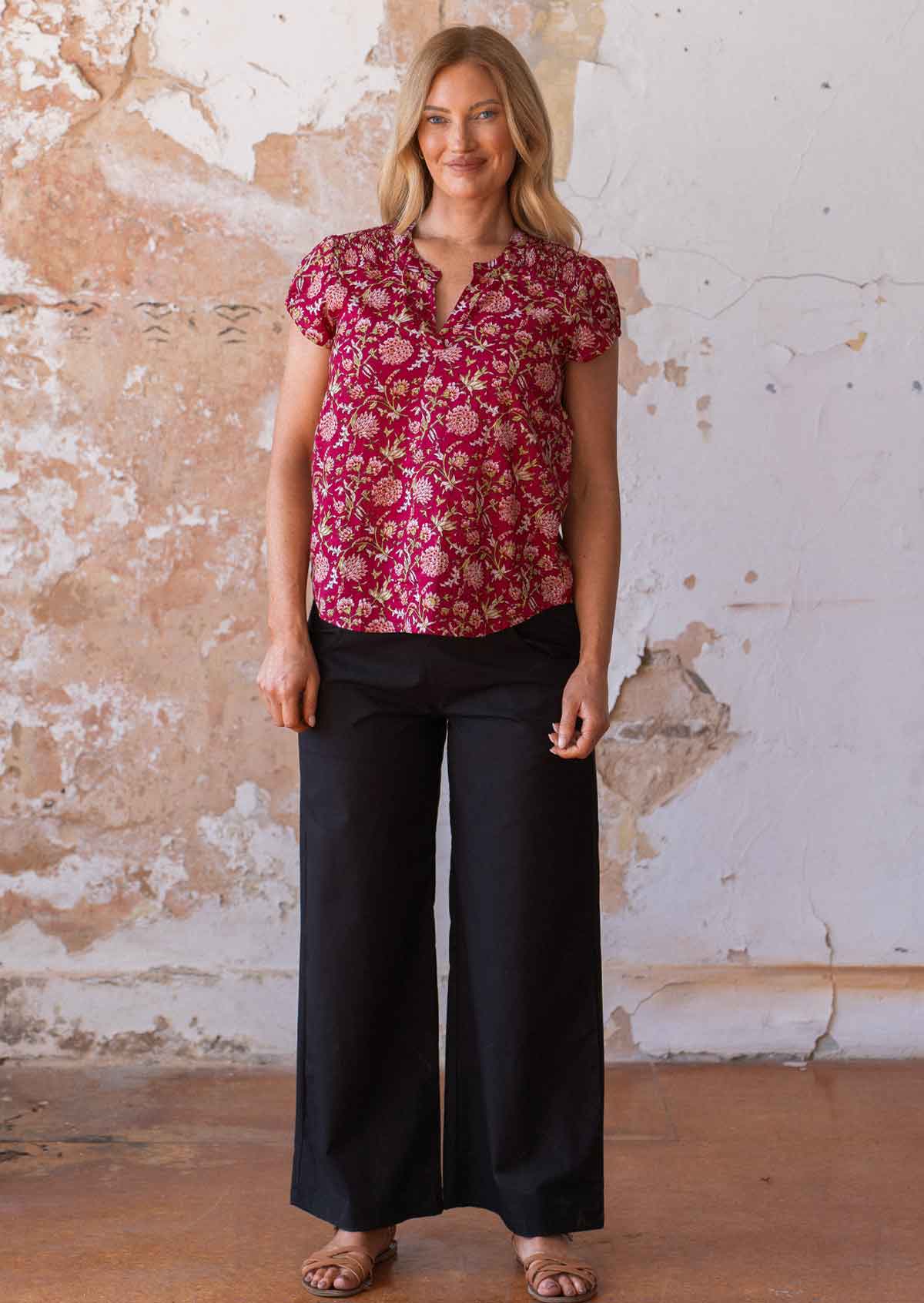 Sky Blouse Cranberry - Ysert