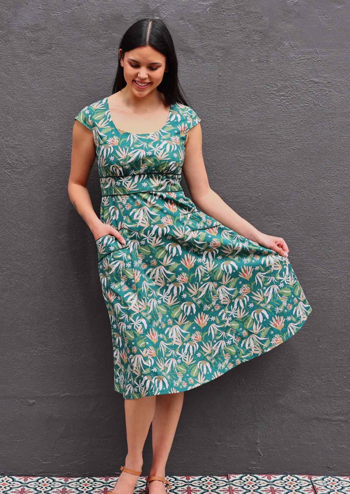 Scarlett Dress Flannel Flower - Ysert