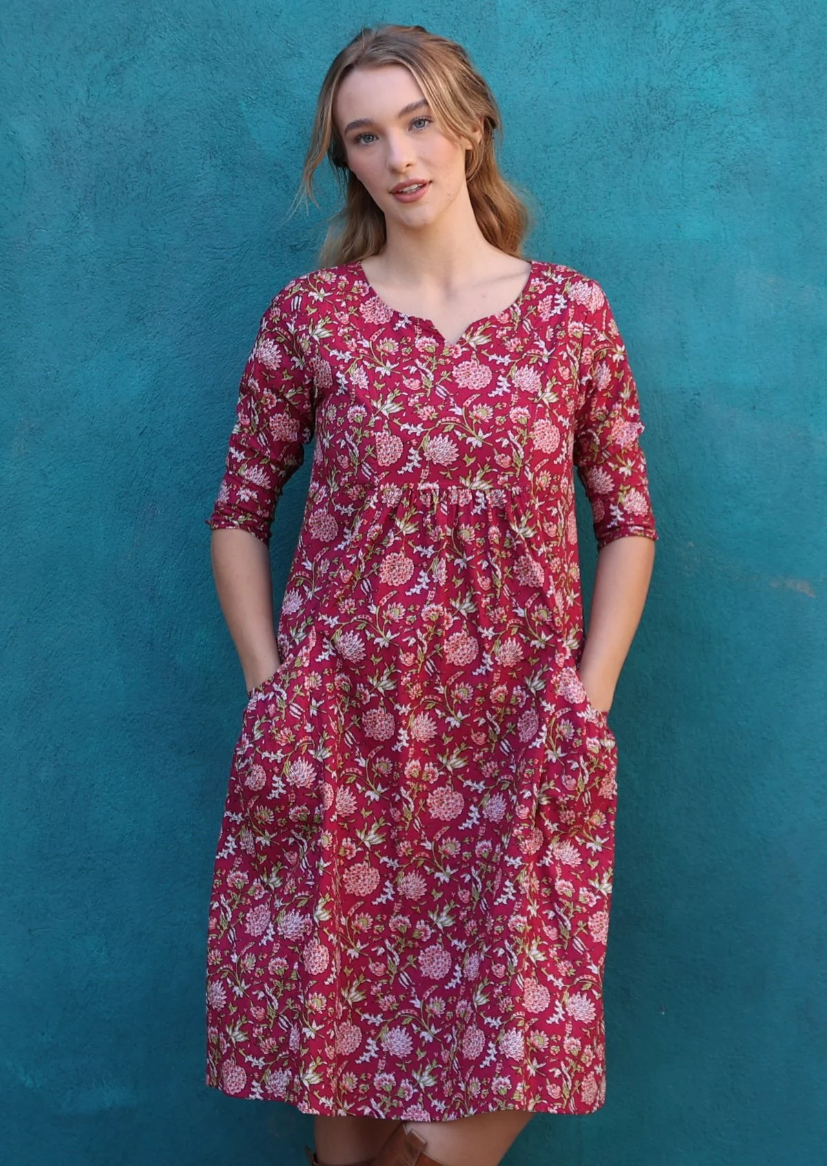 Tilda Dress Cranberry - Ysert
