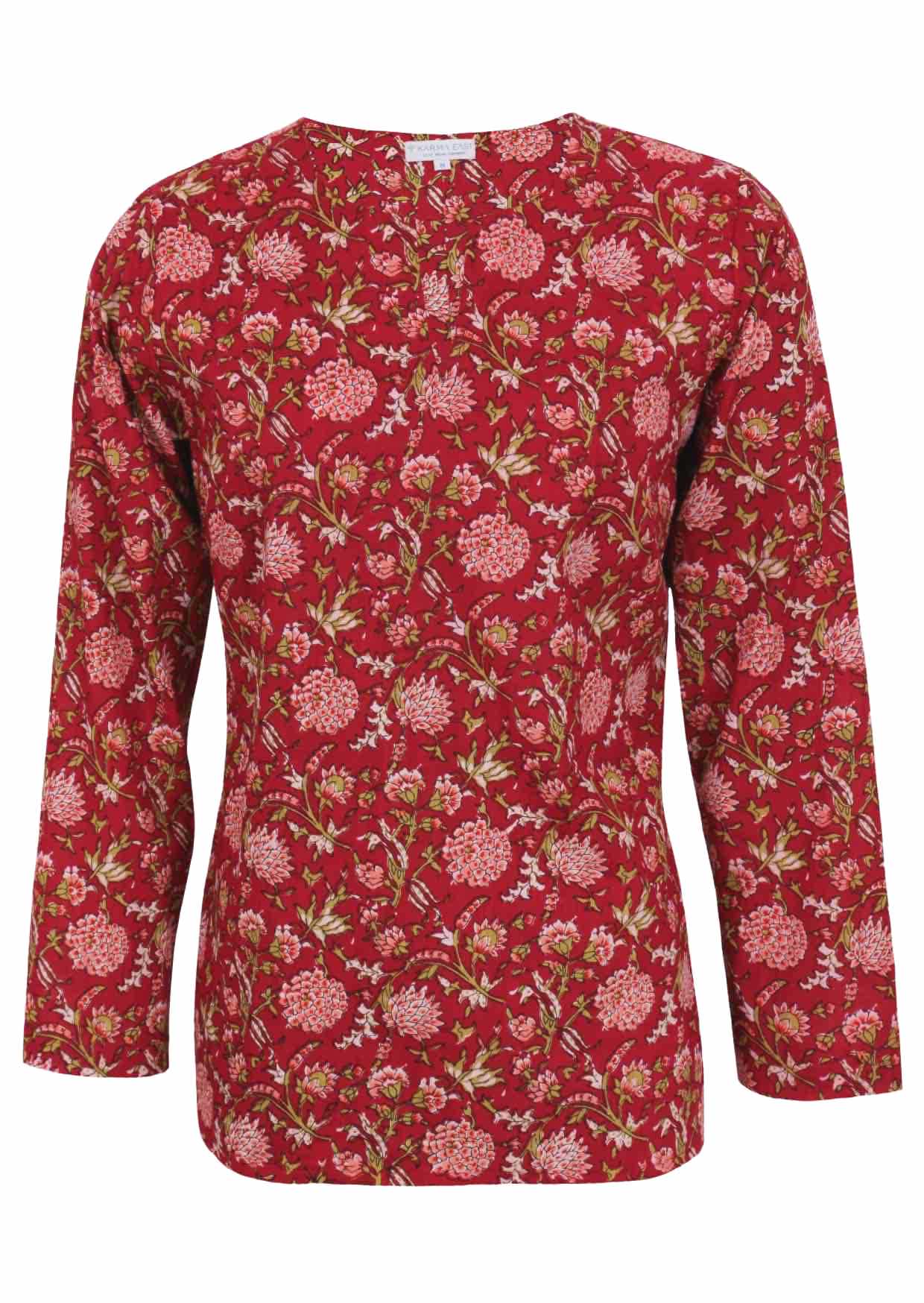 Sophia Blouse Cranberry - Ysert