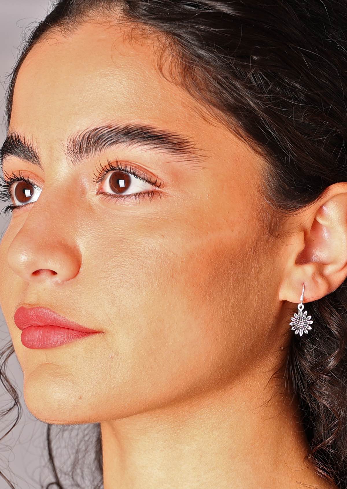 Sunflower Dayze Silver Earrings - Ysert
