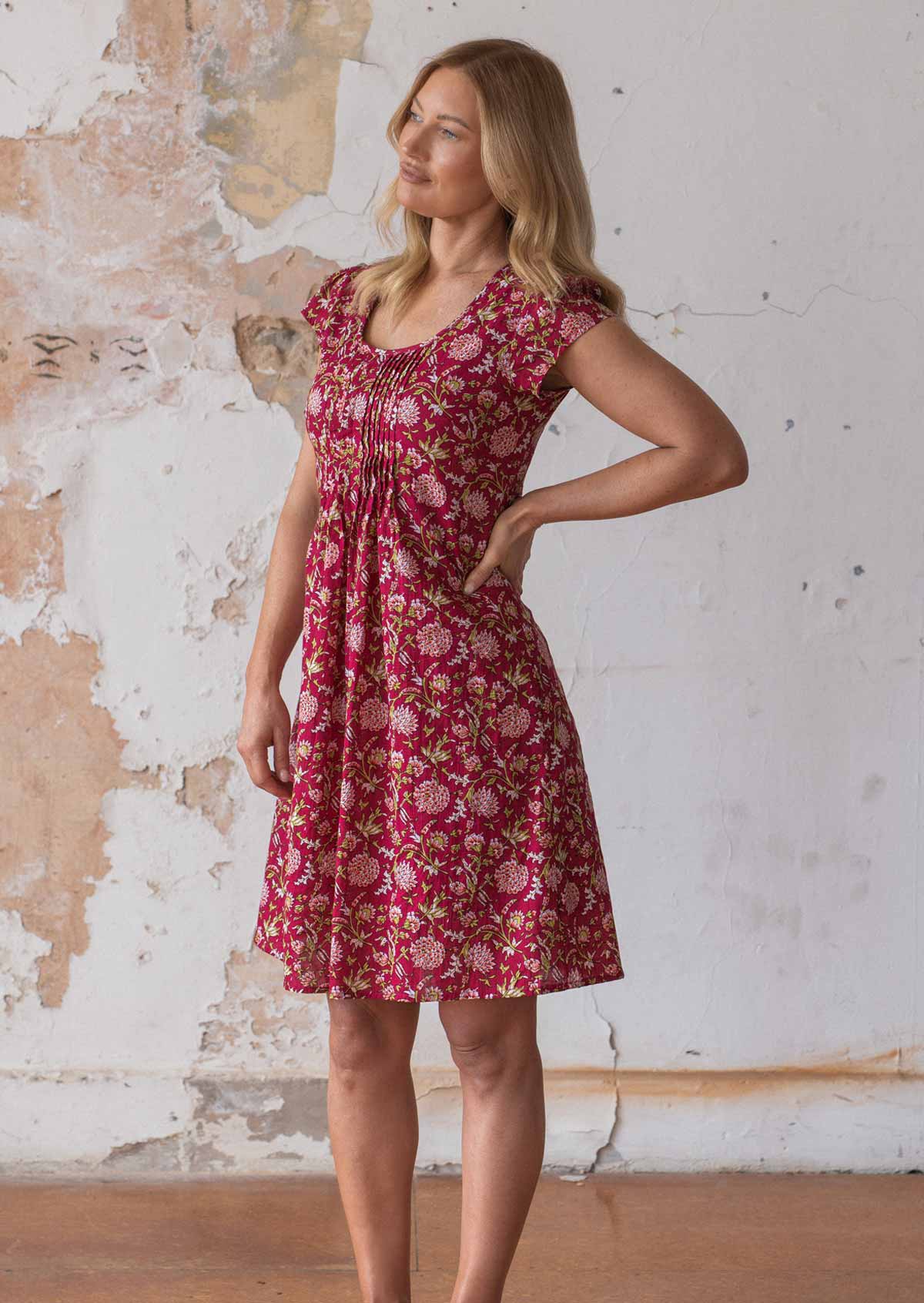 Tulsi Dress Cranberry - Ysert