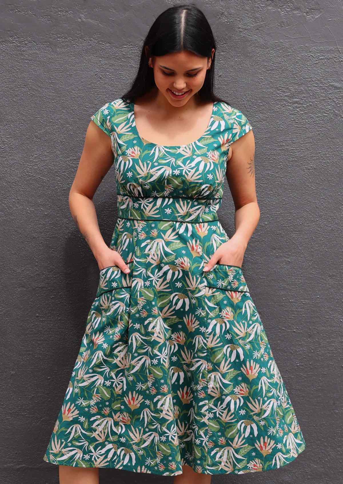 Scarlett Dress Flannel Flower - Ysert