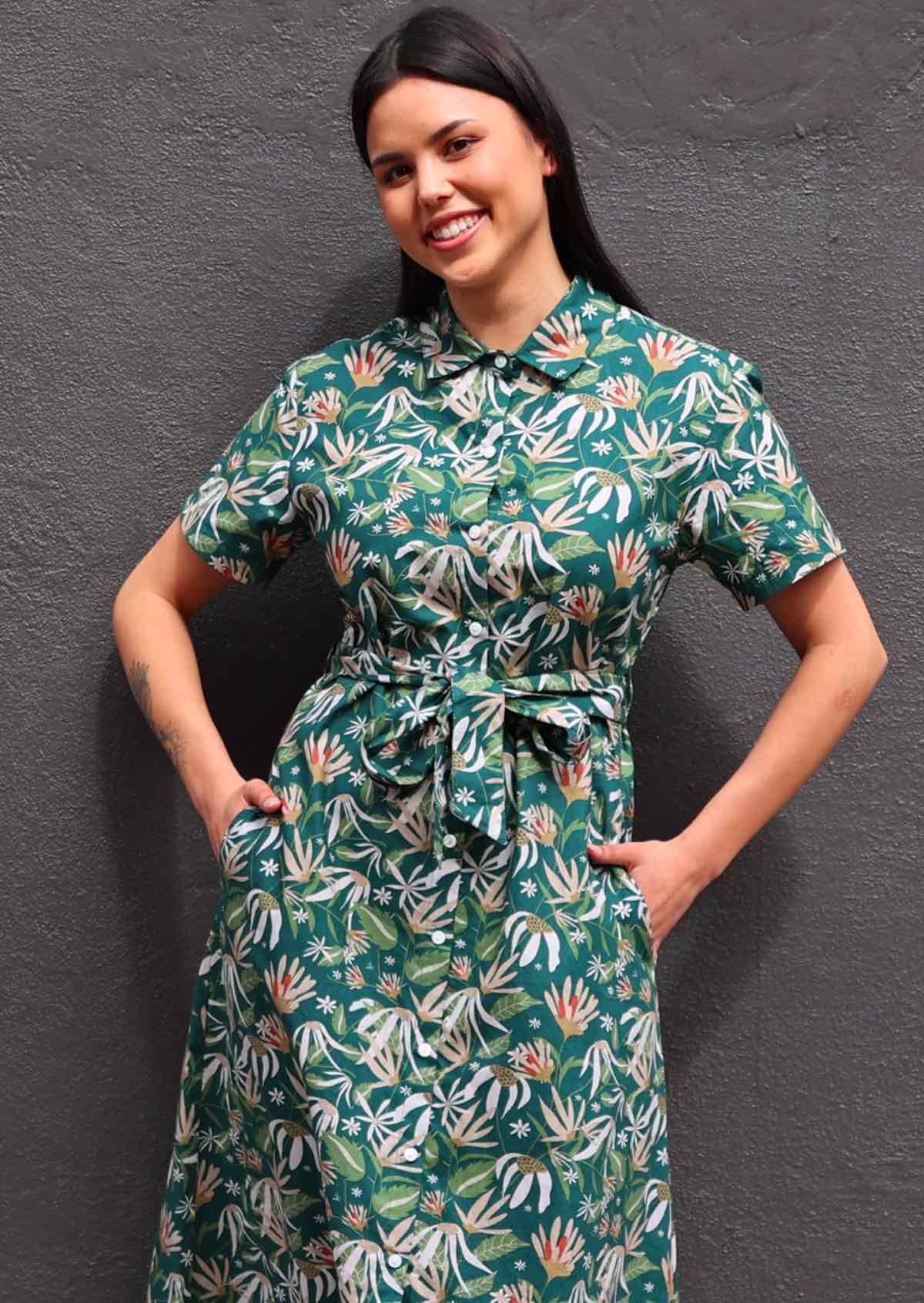 Chelsea Dress Flannel Flower - Ysert