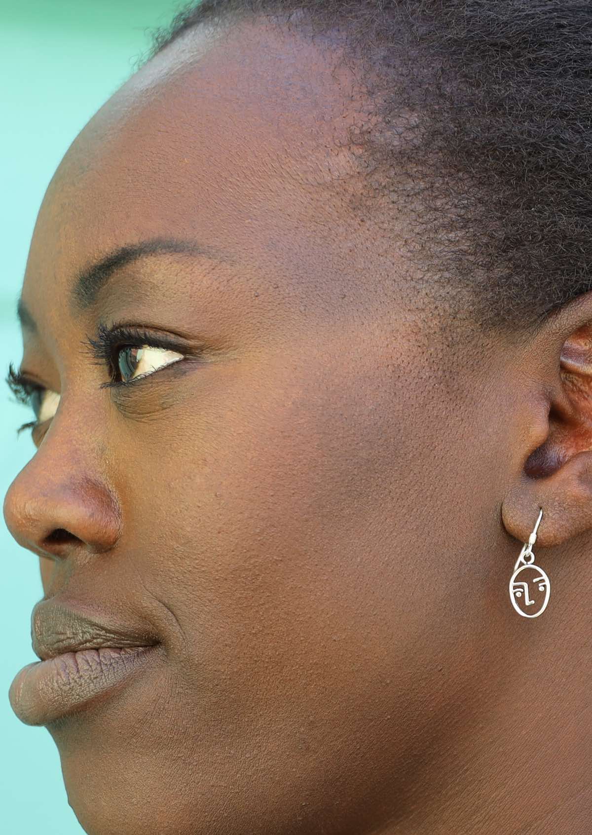 Friendly Faces Silver Earrings - Ysert