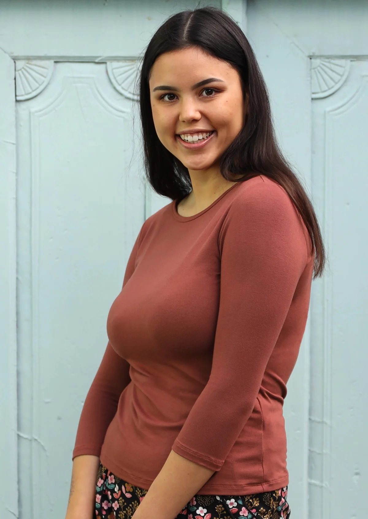 Boat Neck Top Terracotta - Ysert
