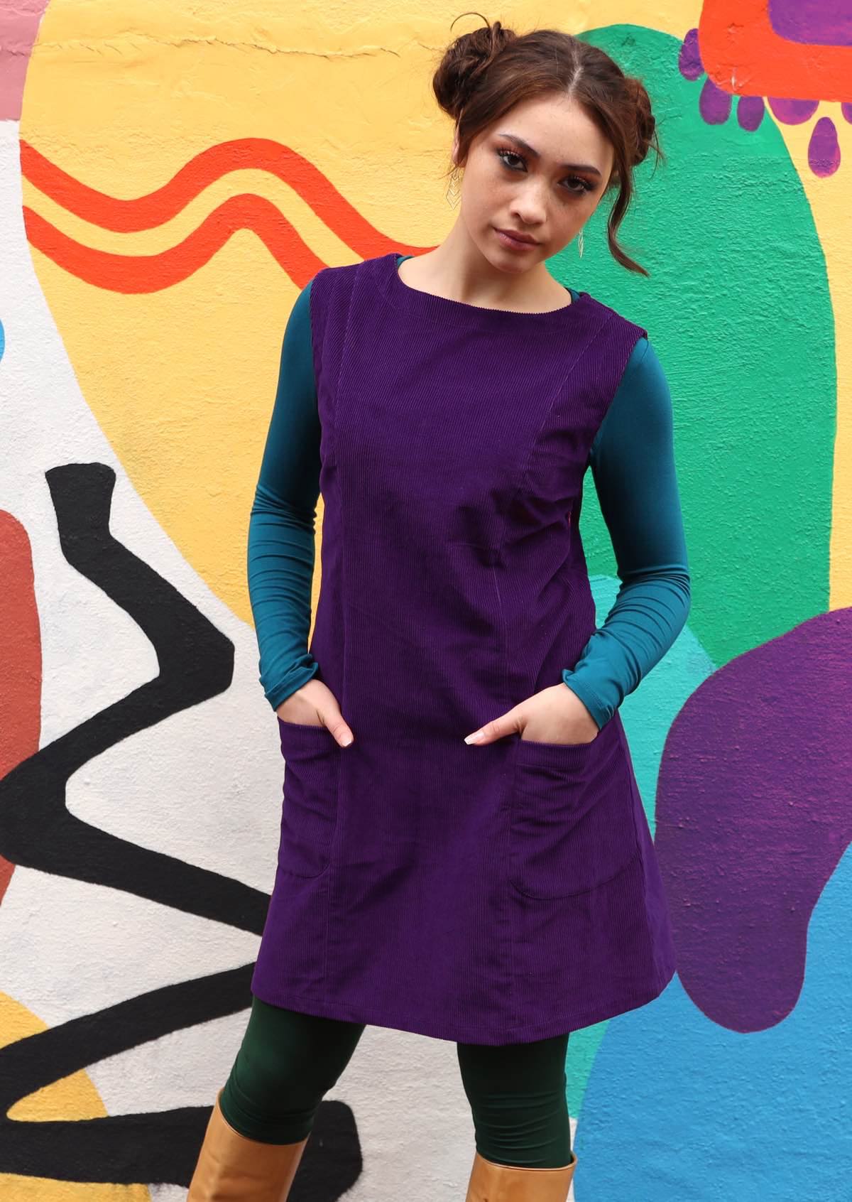 Polly Pocket Corduroy Tunic Parachute Purple - Ysert