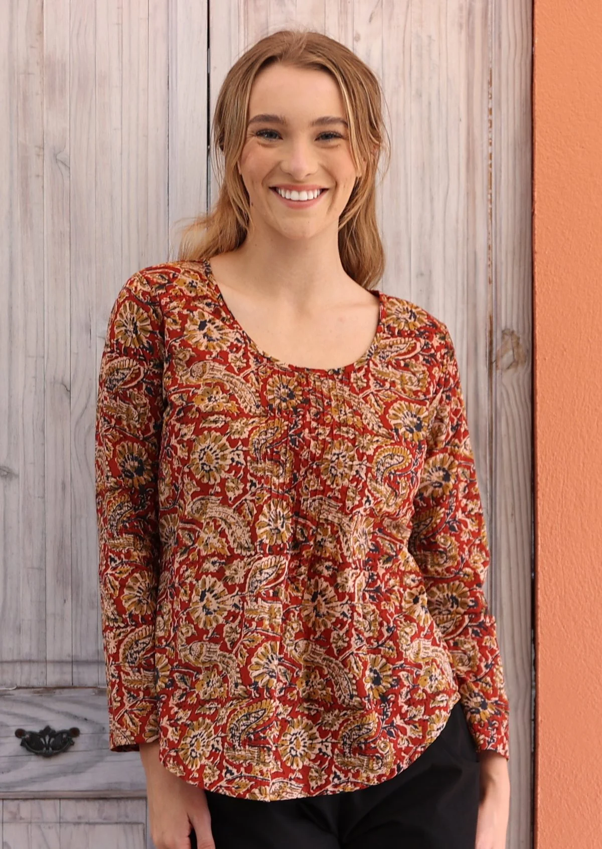 Tulsi Long Sleeve Top Mayur - Ysert