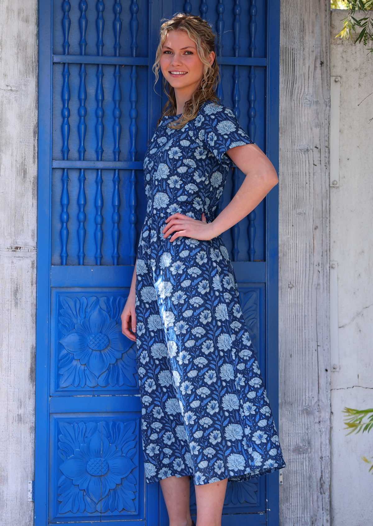 August Dress Blue Meadow - Ysert