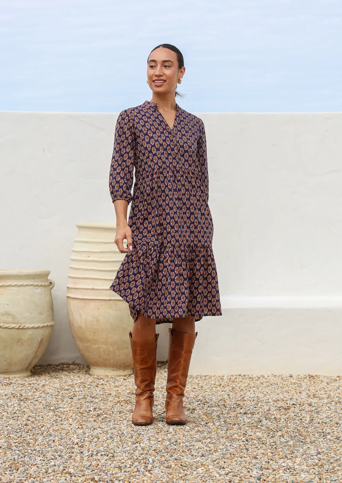 Tiered Midi Dress Kumari - Ysert