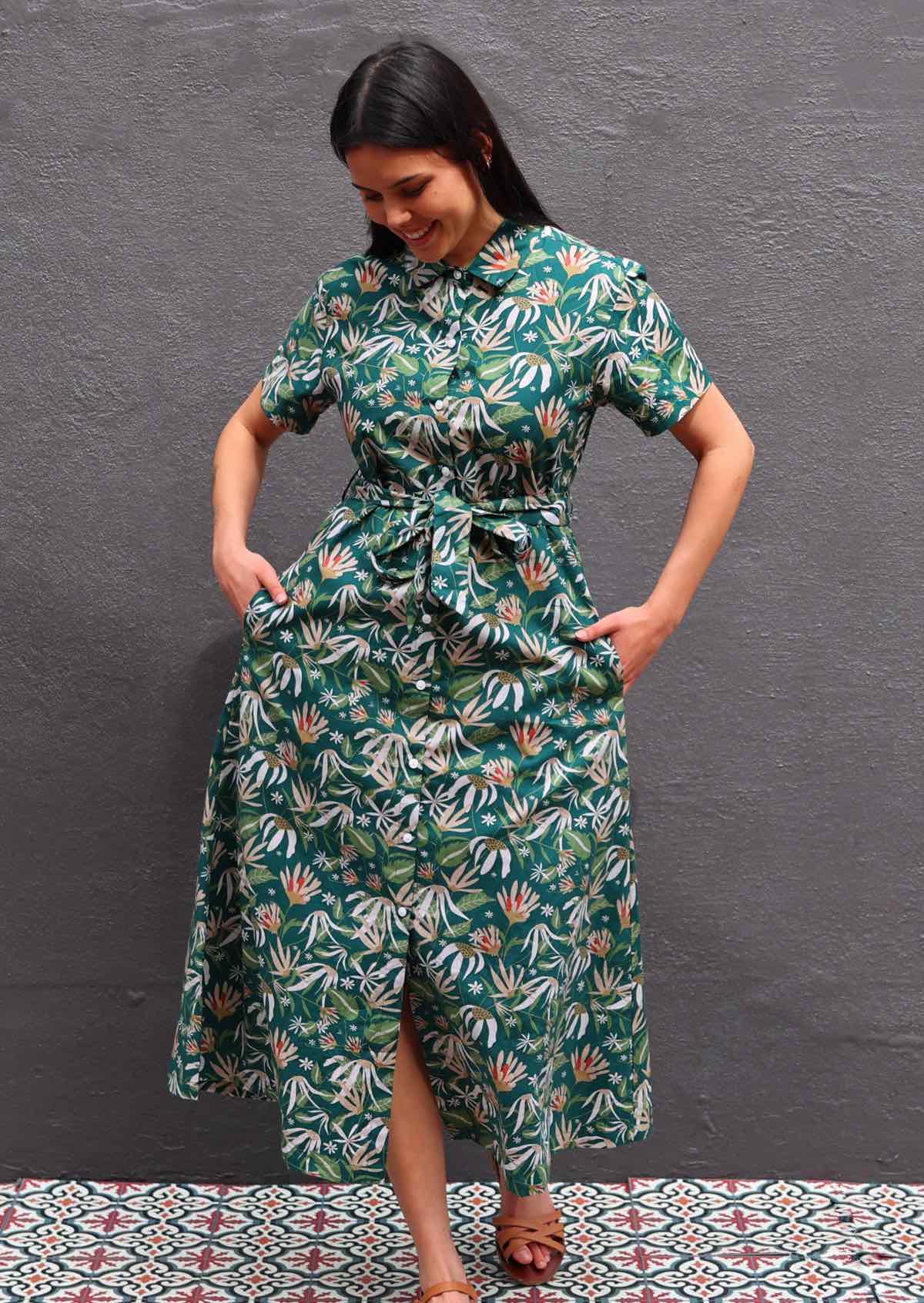 Chelsea Dress Flannel Flower - Ysert