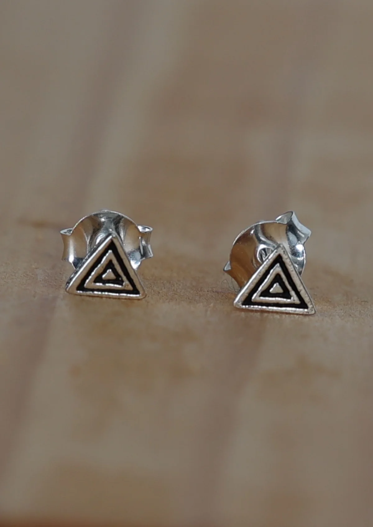 Triple Ripple Silver Studs - Ysert