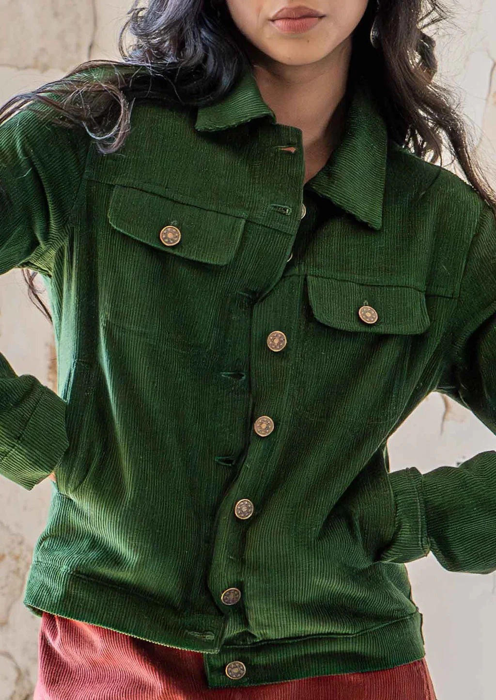 Corduroy Jacket Douglas Fir - Ysert