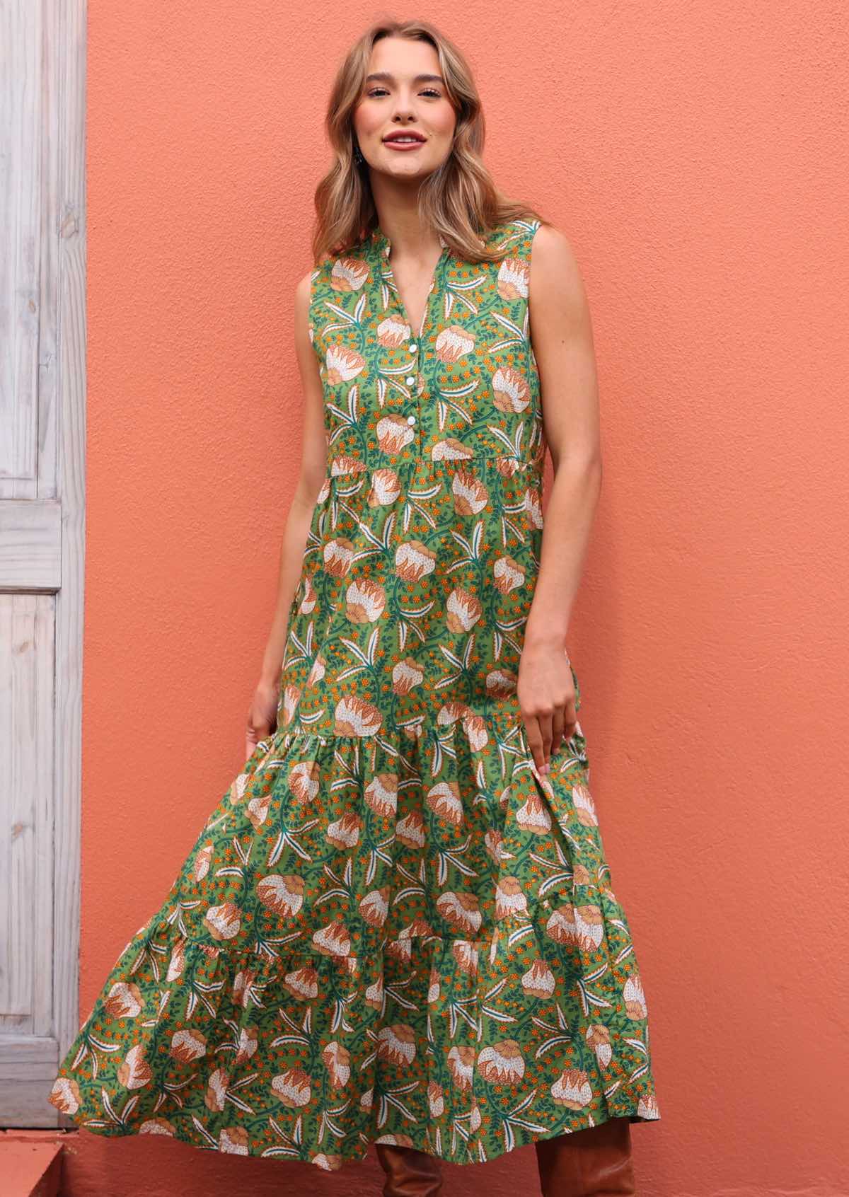 Boho Tiered Maxi Dress Keisha - Ysert