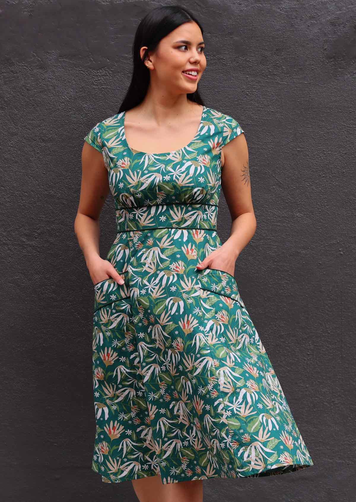 Scarlett Dress Flannel Flower - Ysert