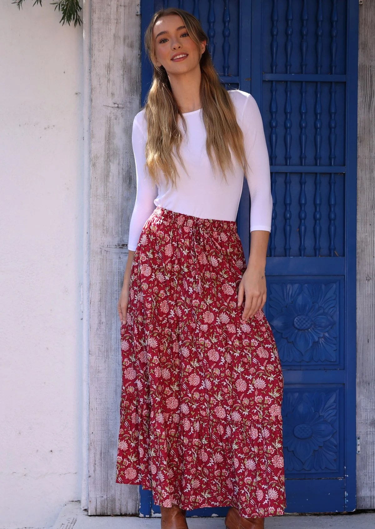 Maxi Skirt Cranberry - Ysert