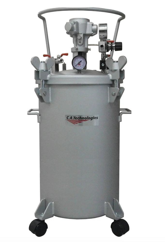 C.A Technologies 10 Gallon Pressure Tank w/ Air Powered Agitation - Double Regulated (NON-ASME) - Ysert