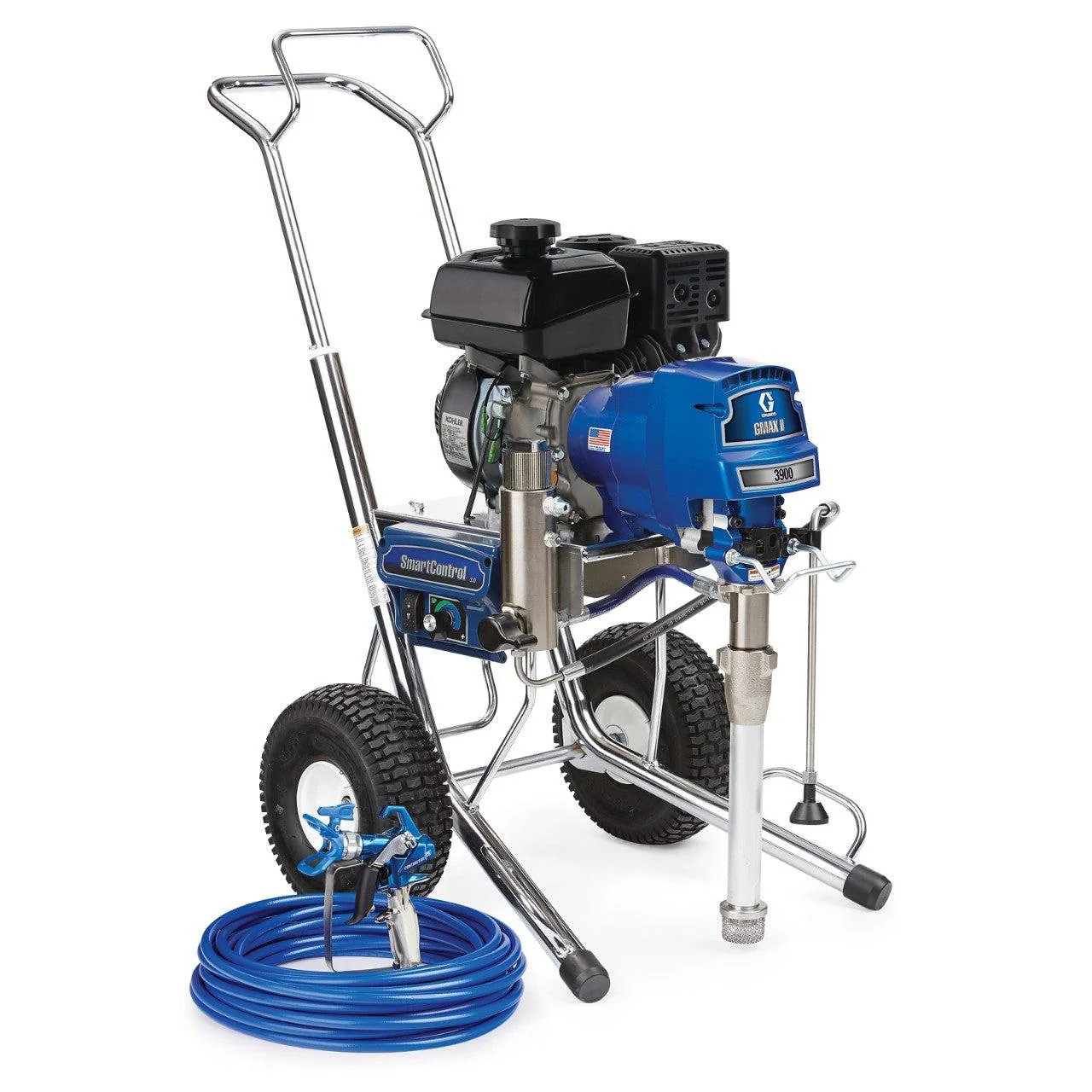 Graco 17E827K GMAX II 3900 Standard Series 3300 PSI @ 1.25 GPM Kohler Engine Gas Airless Sprayer - Hi-Boy - Ysert