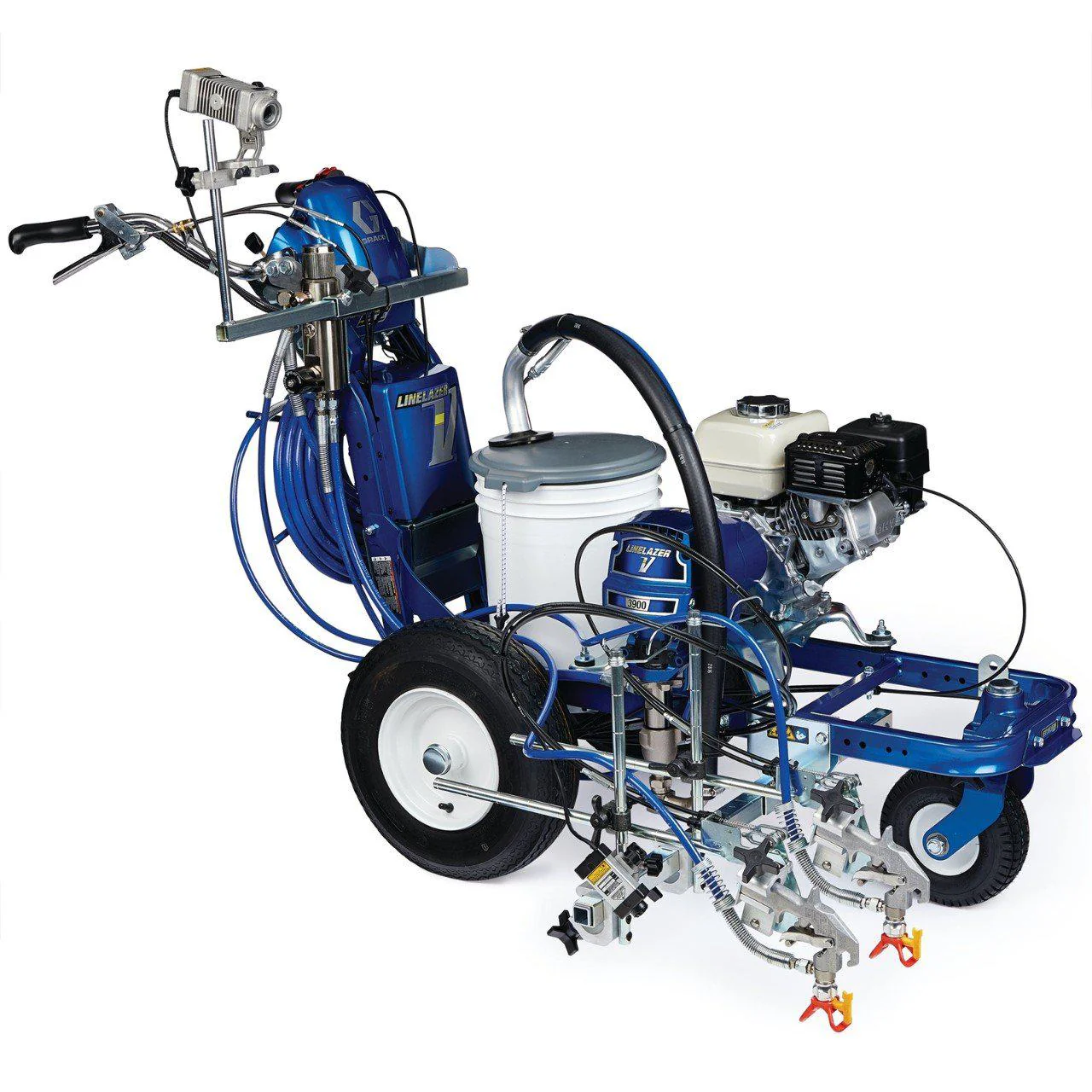 LineLazer V 3900 HP Automatic Series Gas Airless Line Striper - 2 Guns (1 Auto Gun&1 Manual Gun) w/ LazerGuide 2000 - Ysert