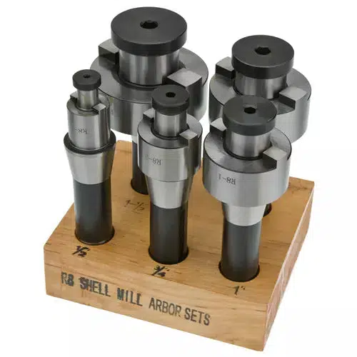 Grizzly G9034 - R-8 Shell End Mill Arbors - 5 pc. Set - Ysert