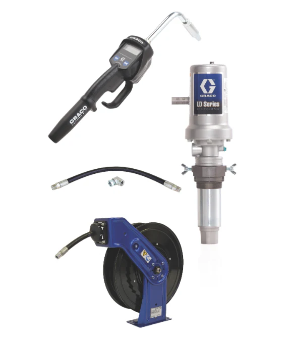 Graco 24J733 Ld Series 3:1 Tank Mount Oil Pump With Sd™ Series Hose Reel Package - Manual Meter Type - Ysert