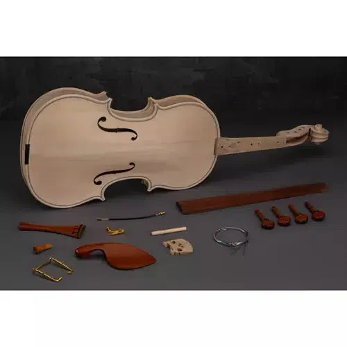 Grizzly T33957 - Solid Fiddleback Maple with Spruce Front Violin Kit - Ysert
