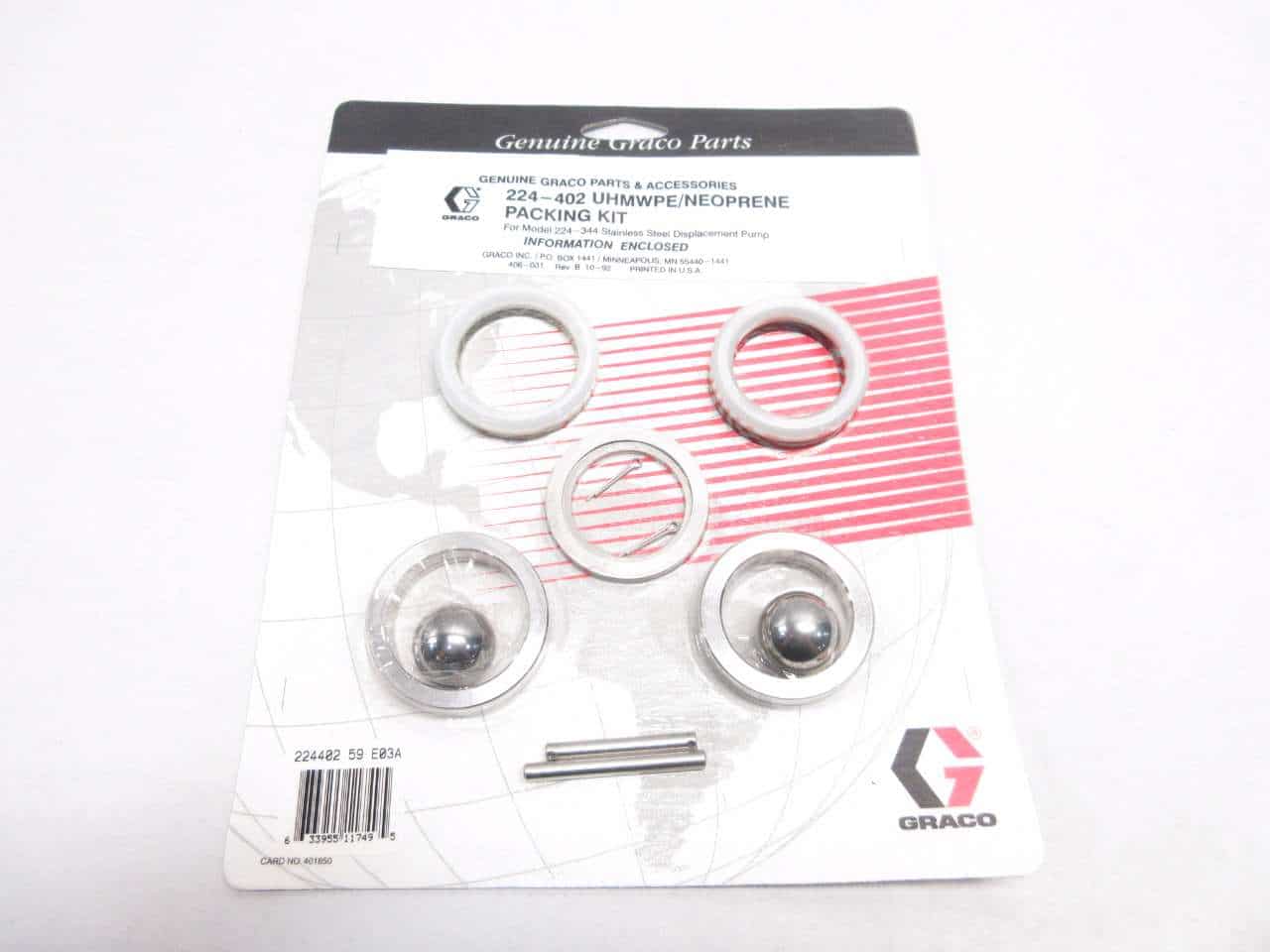 Repair Kit with Neoprene & Polyethylene Packings - Ysert