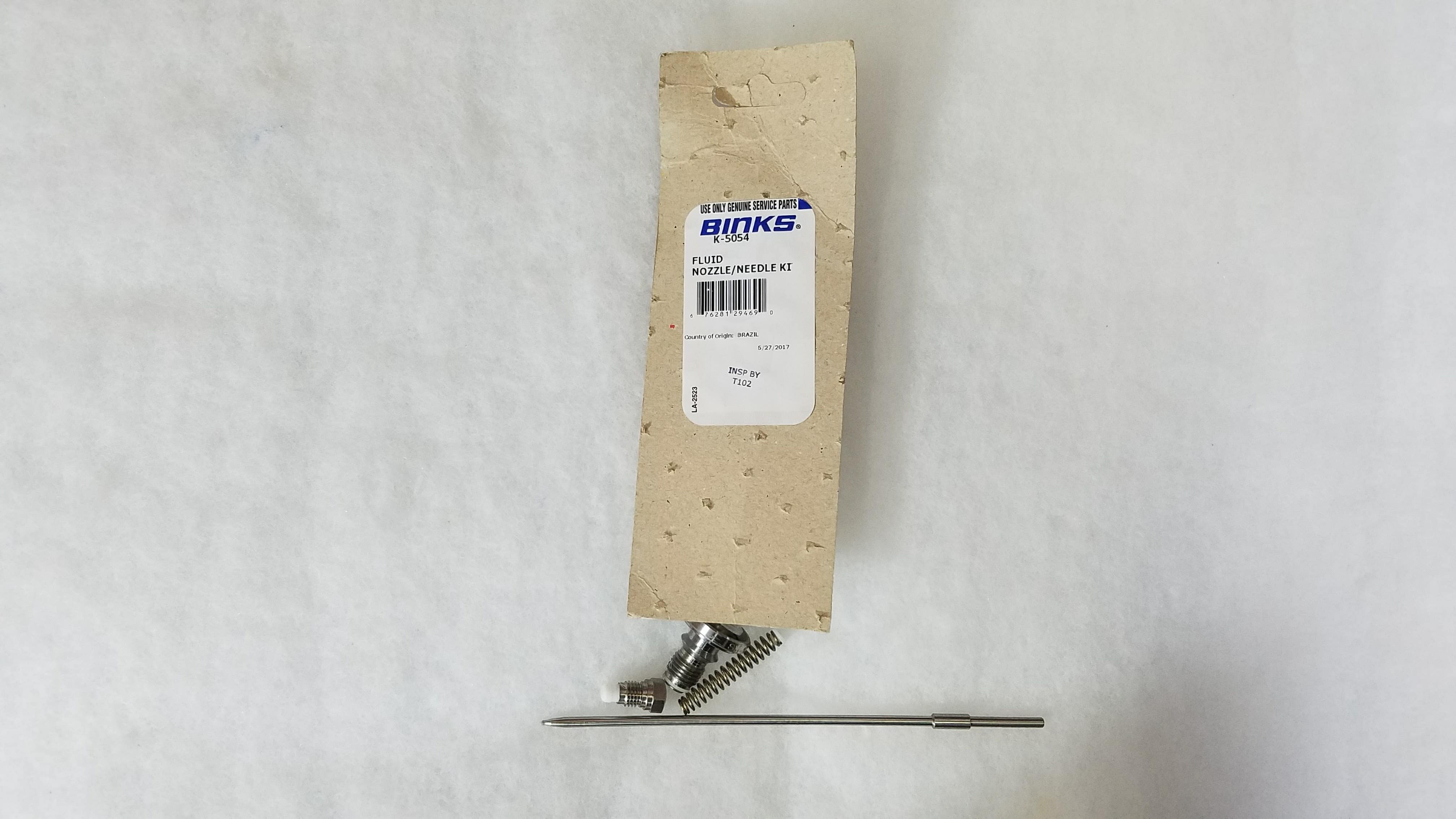 Binks K-5054 1.8mm Fluid Nozzle Needle Kit w Gasket - Ysert