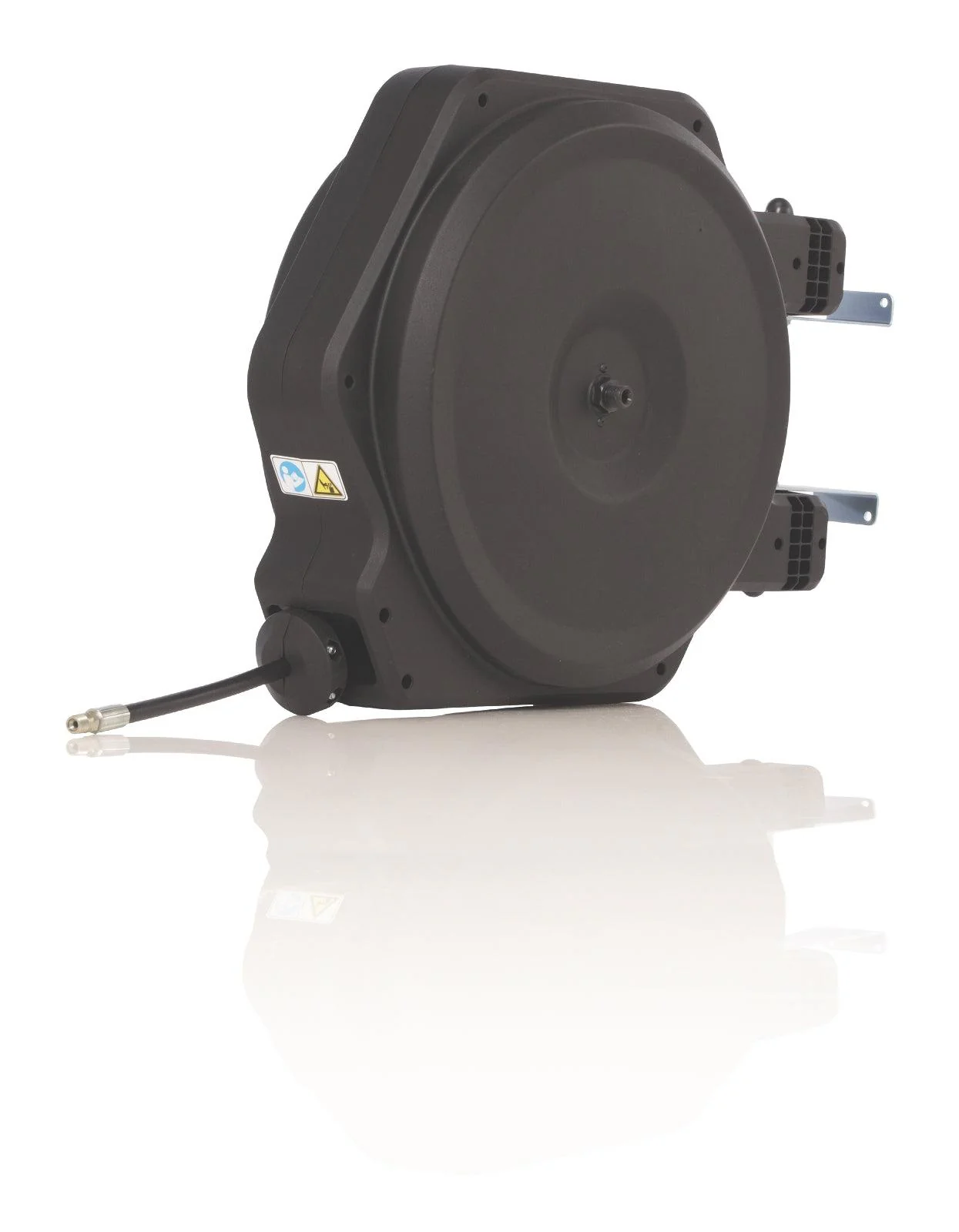 LD™ Series Enclosed Wall Mount Swivel Hose Reel with 3/8 in x 15 ft (10 mm X 4.6 m) Hose for Air/Water Applications - Ysert