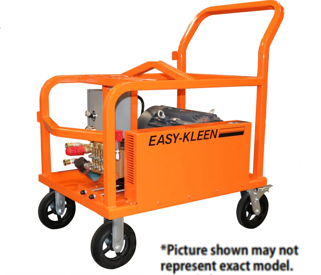Easy-Kleen 8000 PSI @ 8.0 GPM Belt Drive 208/440/575V 3 Phase 50HP Industrial Cold Water Electric Pressure Washer - Ysert
