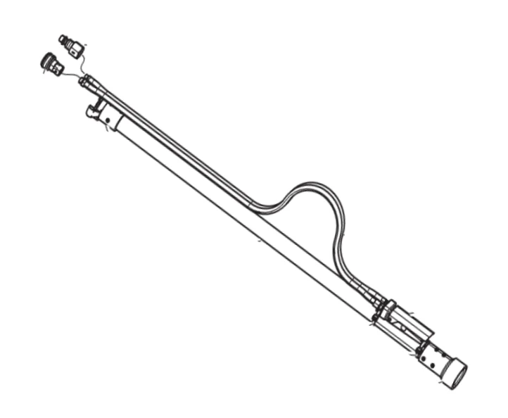 Graco 50 ft Pneumatic Blast Control Extension - Aluminum Nozzle Holder & Aluminum 2-prong - Ysert