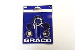 Graco 16X431 Repair Kit with leather & polyethylene packings, ceramic balls - Ysert