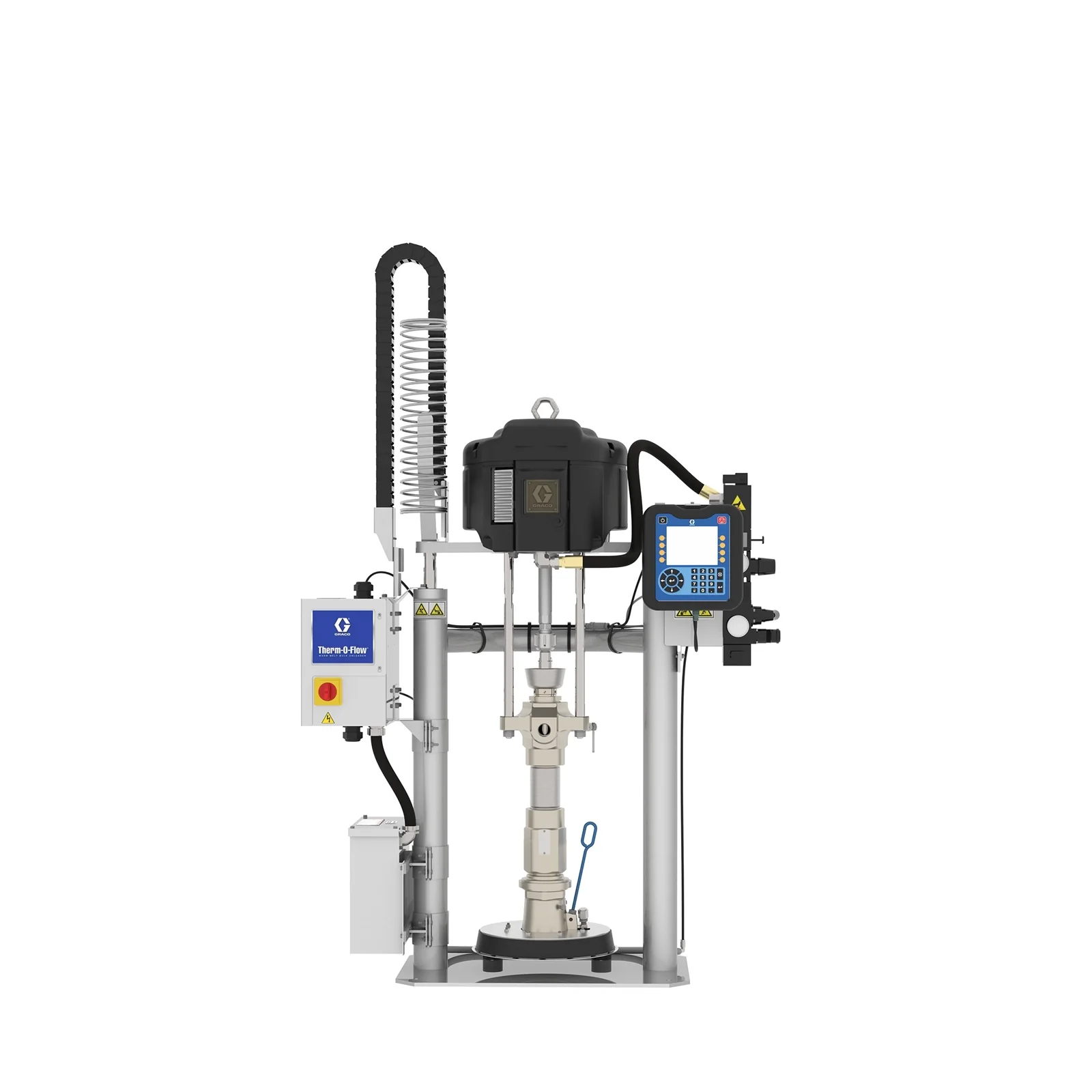 36:1 TOFw Check-Mate Severe Duty, Ambient, 5 Gal (20L) D60, 16 Gal (60L) Carbon Steel/Aluminum Platen, PTFE Nitrile, 240V, ADM - Ysert