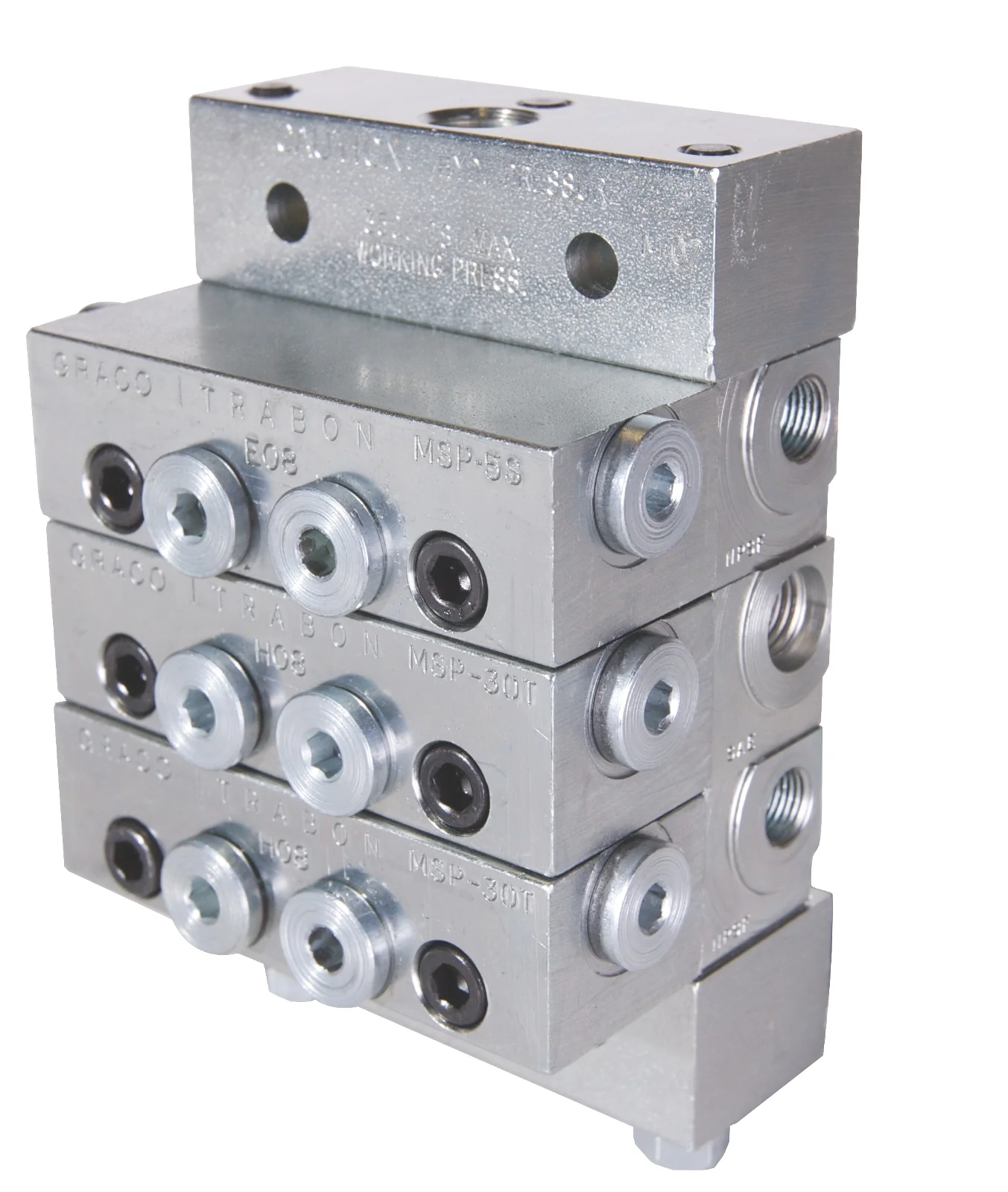 Graco Trabon® MSP Modular Divider Valve - MSP-15S - 0.49 cm³ (0.030 in.³) - Ysert