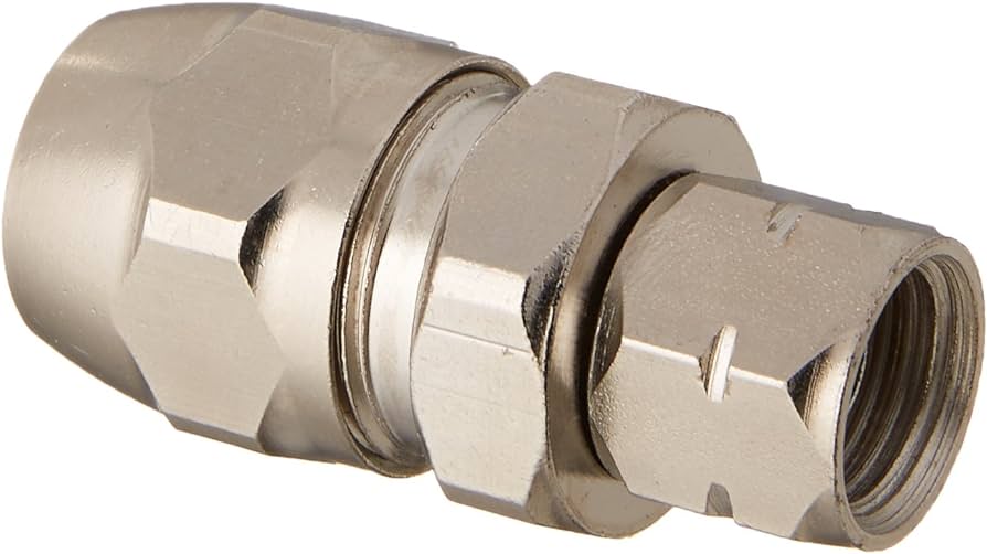 DevilBiss® P-HC-4527 Reusable Straight Hose Connector, 1/4 in FNPS - Ysert