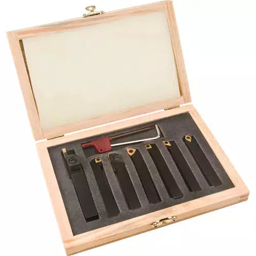 Grizzly T10293 - 7 Piece Indexable Carbide Set 3/8