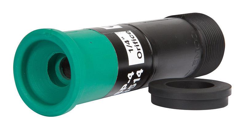 Clemco TSP Tungsten Carbide Lined Long Venturi Style 1 ¼” Thread 1 inch Entry Rubber Jacketed Sandblast Nozzle - Ysert