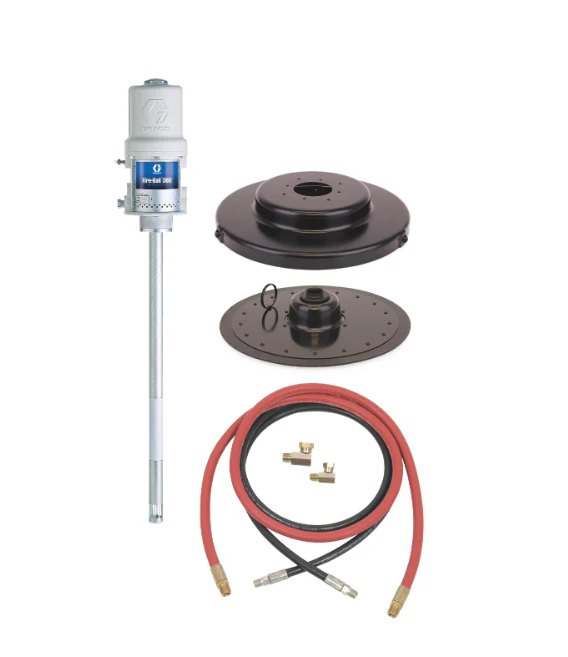 Graco 225014 Fire-Ball® 300 Series 50:1 120 Lb. (54 Kg) Grease Pump Stationary Supply Package - Ysert