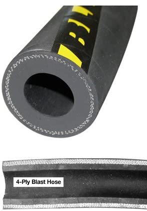 Clemco Standard 4-Fly Blast Hose - 1″ ID x 50′ - Uncoupled - Ysert