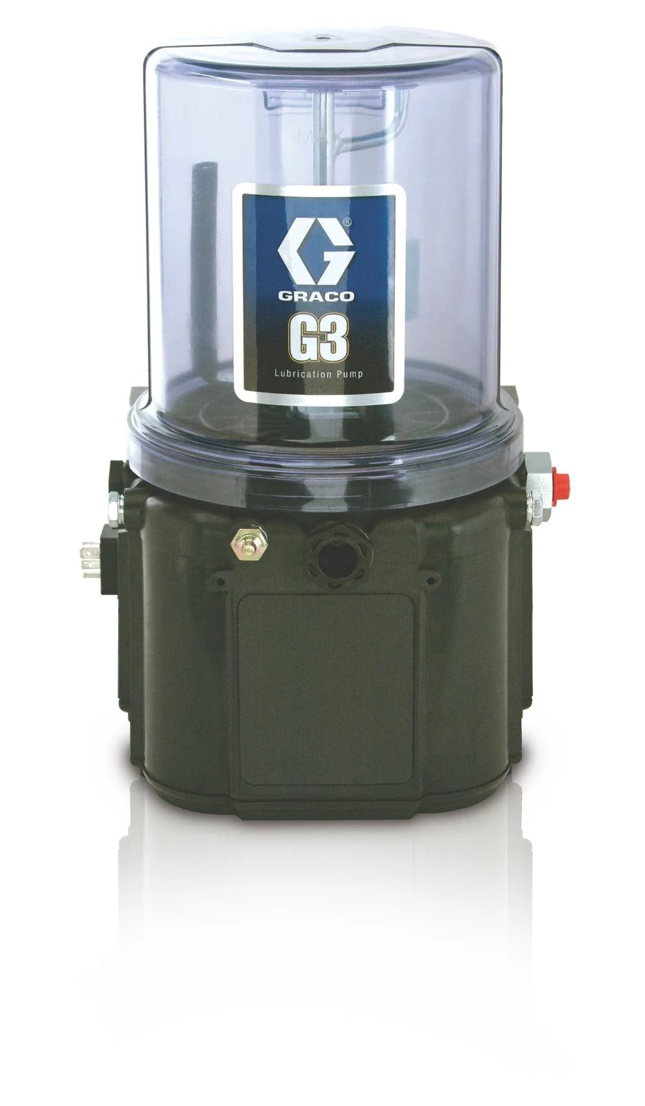 Graco G3™ Standard Grease Lubrication Pump, 24 VDC, 8 Liter, Follower Plate, External Low Level, DIN - Ysert