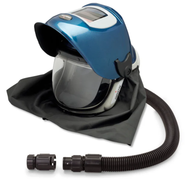 Allegro Deluxe Supplied Air Shield & Welding Helmet w/LP Adapter - Ysert
