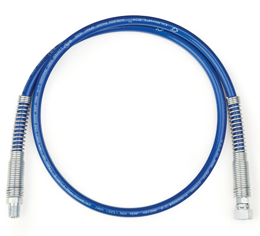 Graco 247338 DuraFlex Whip Hose 4.8 mm x 1.2 m (3/16 in x 4 ft) - Ysert