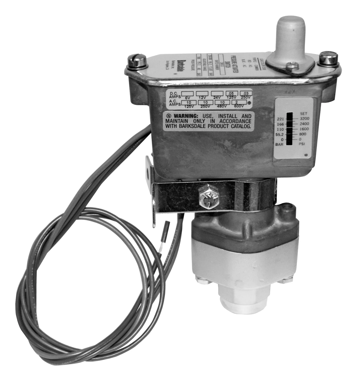 High, Low Adjustable Pressure Switch, Single Post - Ysert
