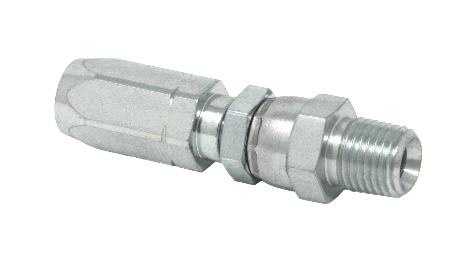 Field-Installable Swivel Hose End Fitting - 1/4 in. ID Hose, 1/4 NPT Male - Ysert