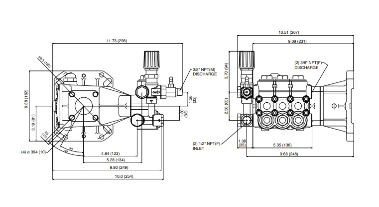 CAT Pumps Pressure Washer Pump - 4000 PSI, 3.5 GPM, Direct Drive and Gas - Ysert
