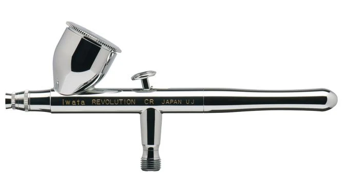 Iwata Revolution HP-CR Gravity Feed Dual Action Airbrush - Ysert